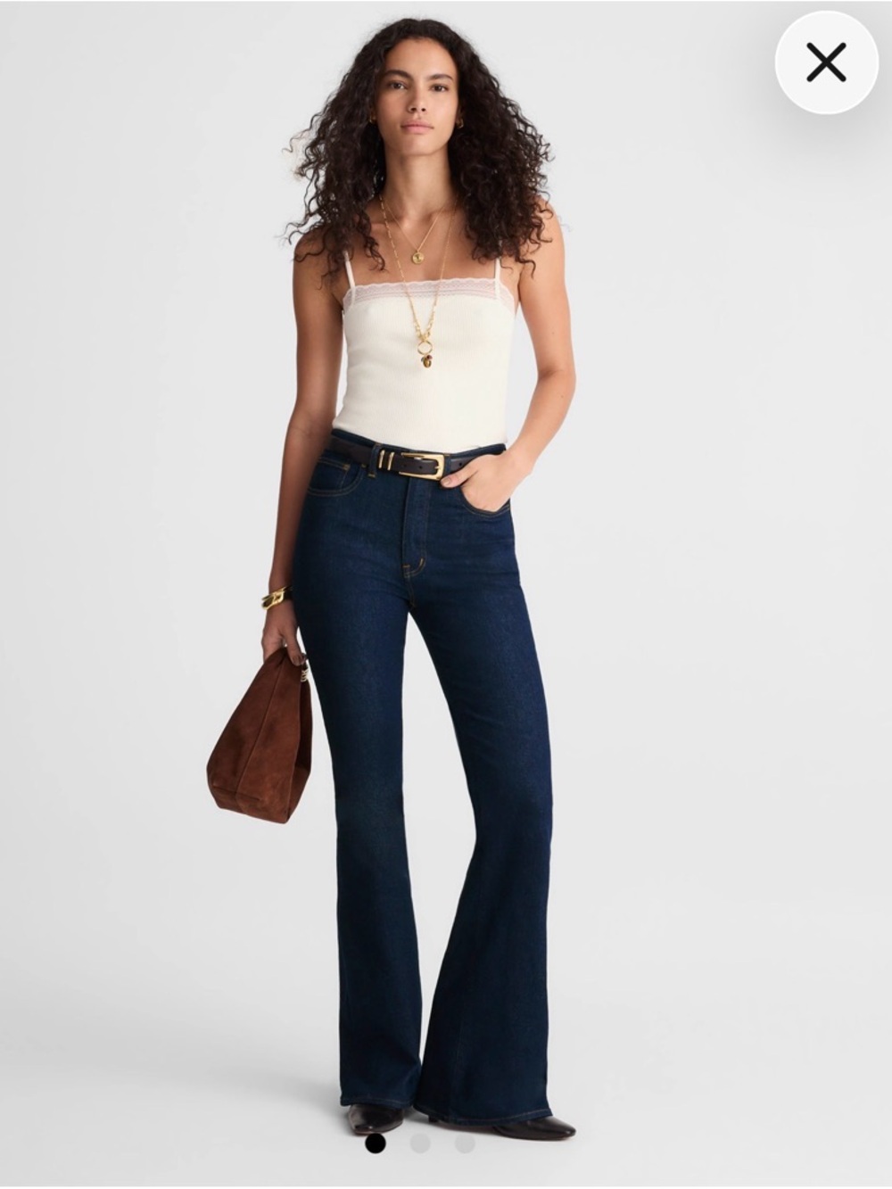 NWT Madewell Dark Blue High-Rise Flare Jeans SOLD OUT style